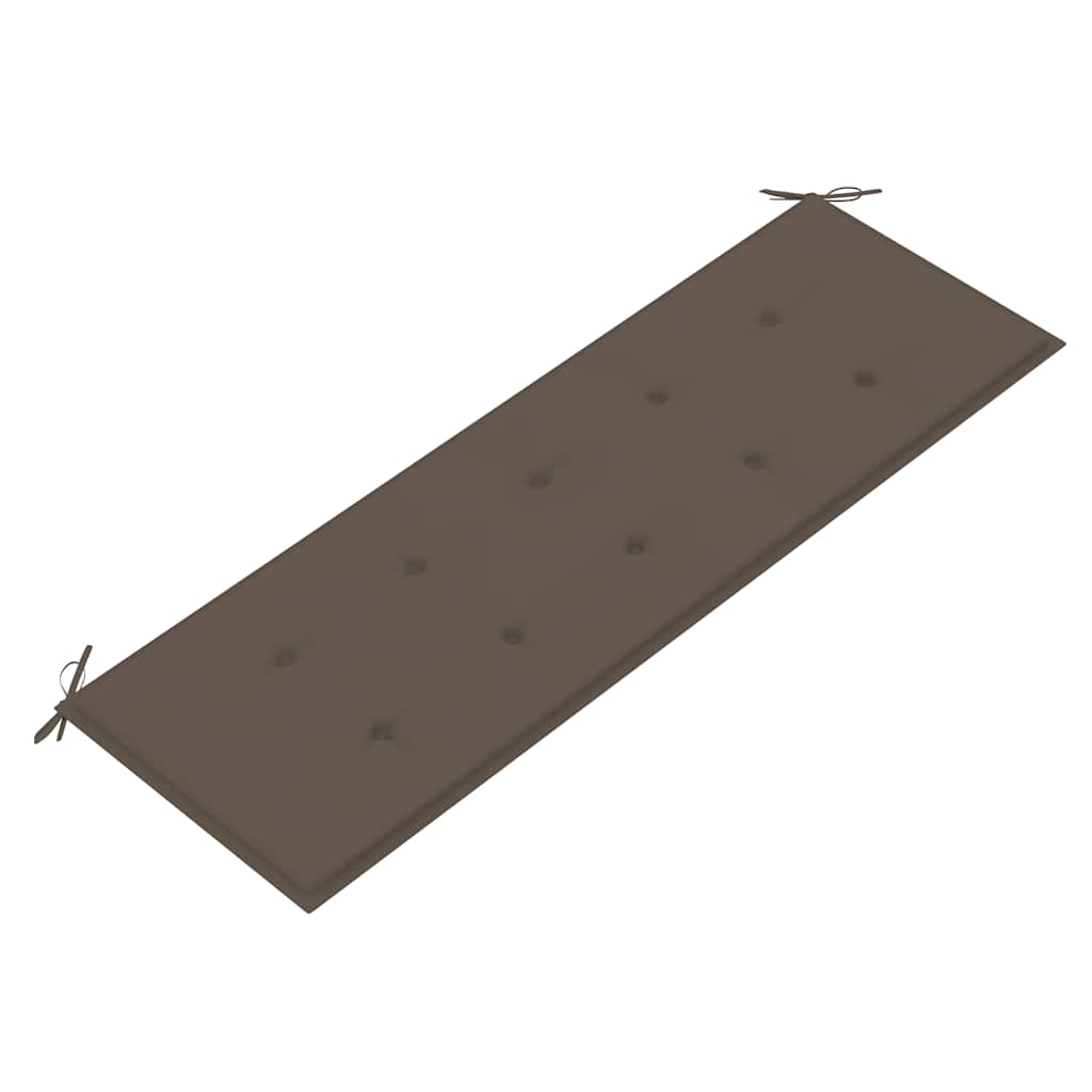 Sudedamas sodo suoliukas su pagalvėle, 159 cm, tikmedis