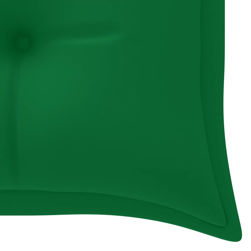 Salokāms dārza sols ar spilvenu, 159 cm, tīkkoks