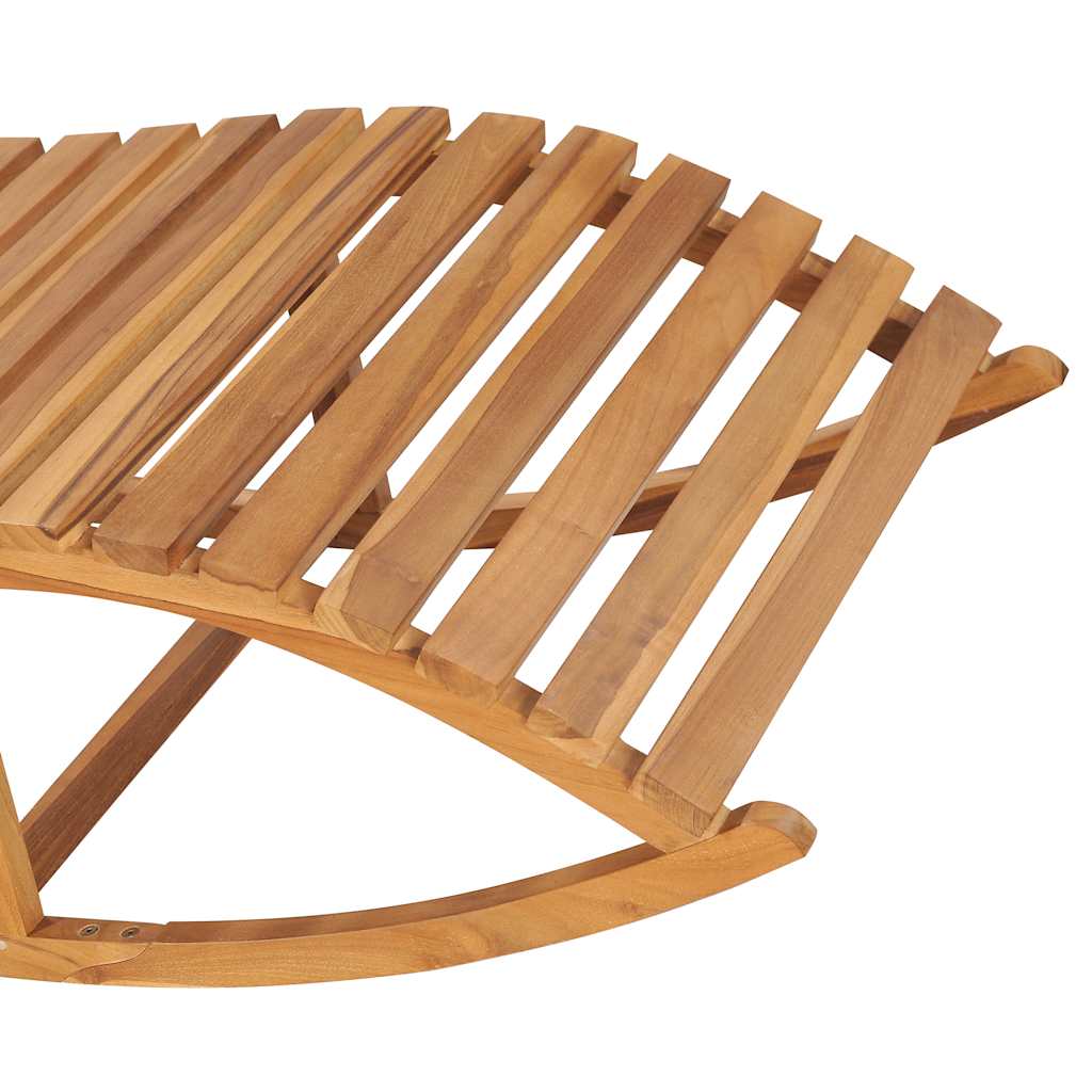 Sun lounger with mattress, solid teak wood