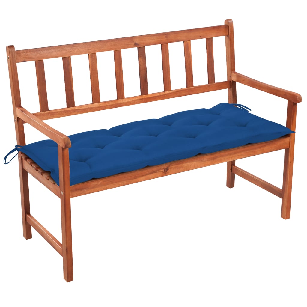Dārza sols ar spilvenu, 120cm, akācijas masīvkoks