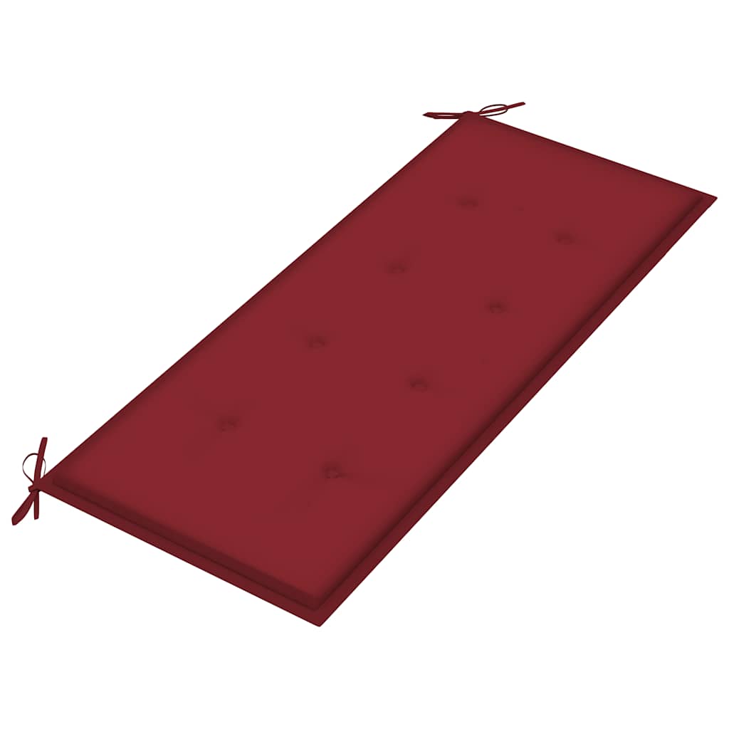 Sulankstomas sodo suoliukas su pagalvėle, 118cm, bambukas