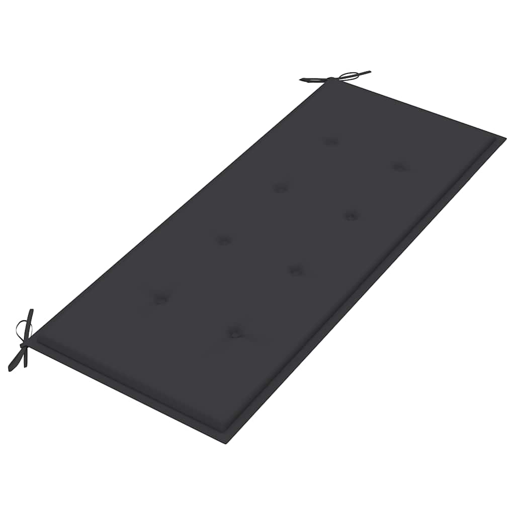 Dārza sols ar spilvenu, 120cm, bambuss