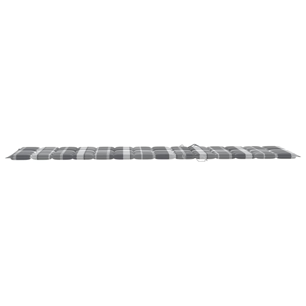 Double sun lounger with mattresses, bamboo