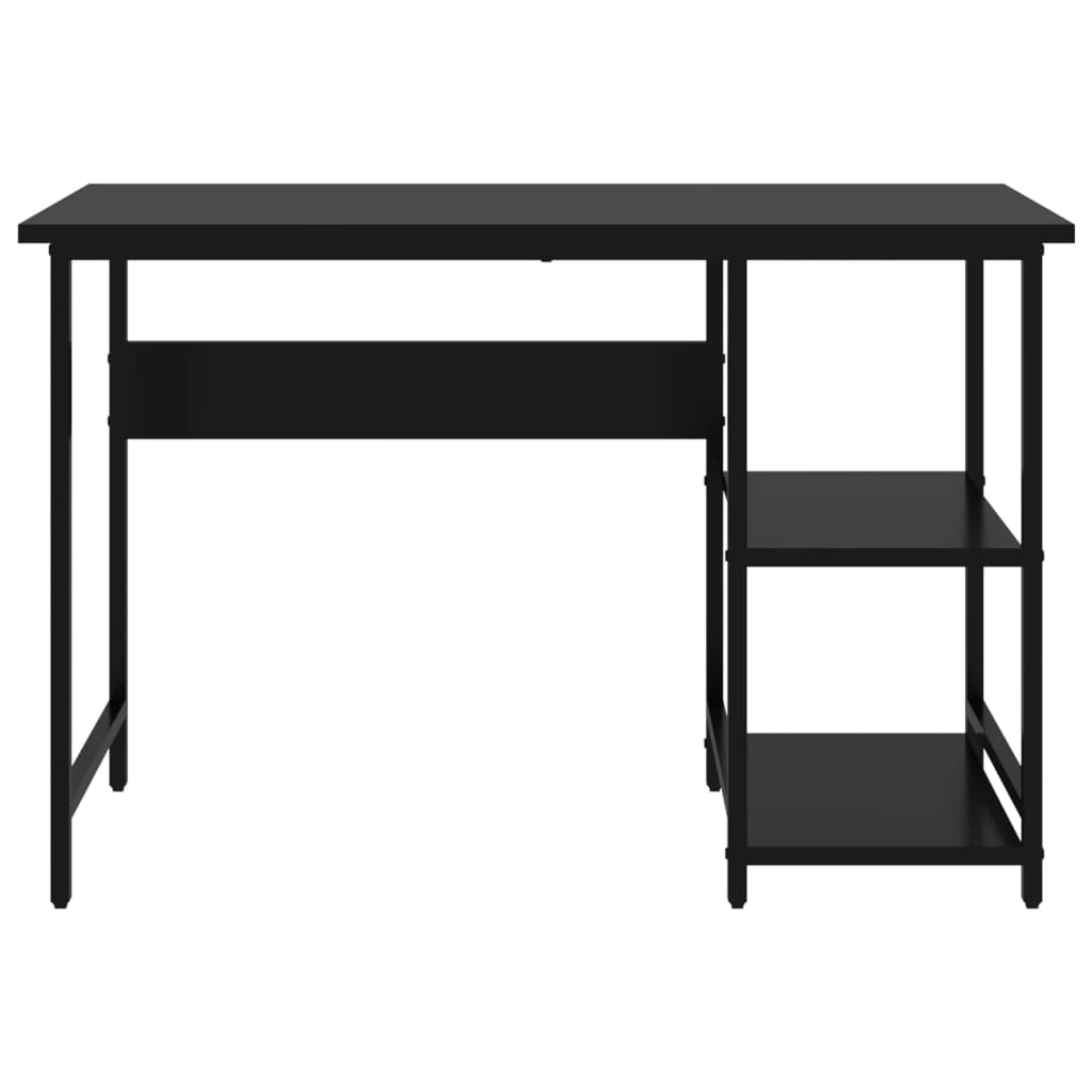 Datora galds, melns, 105x55x72cm, MDF un metāls