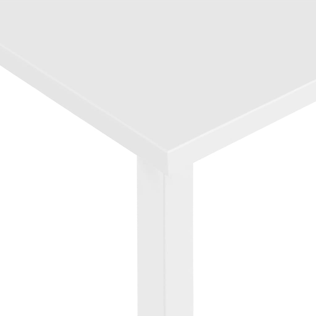 Computer desk, white, 105x55x72cm, MDF and metal