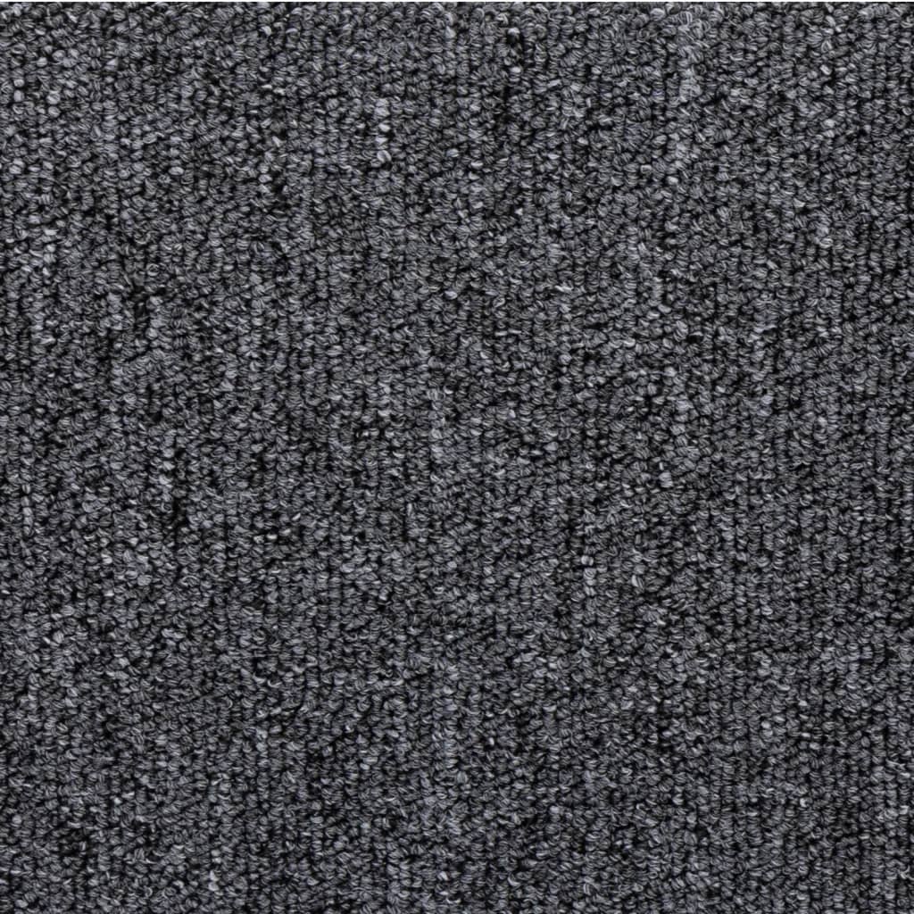 Kāpņu paklāji, 15 gab., 65x21x4 cm, tumši pelēki, taisnstūra malas