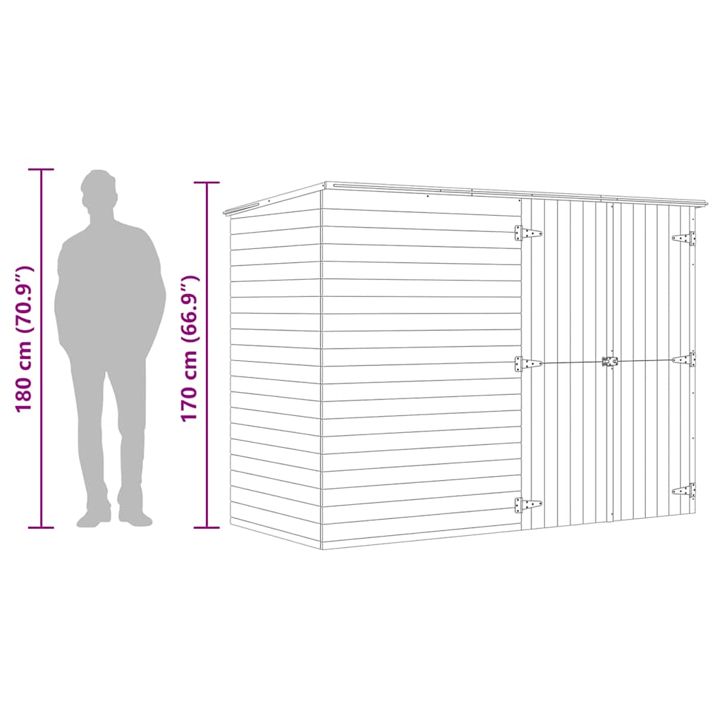 THORNTON Bike Shed, 232x110cm