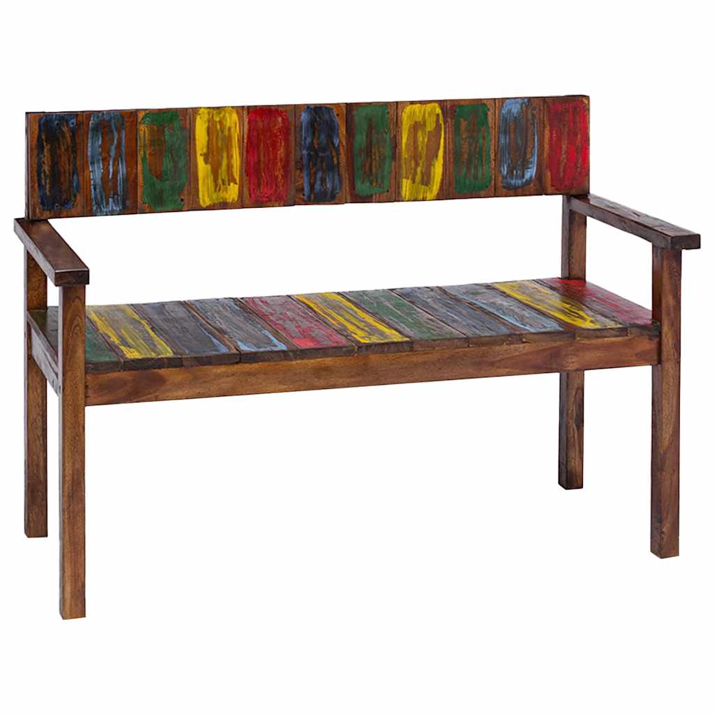 Dining chairs, 4 pcs, solid reclaimed wood