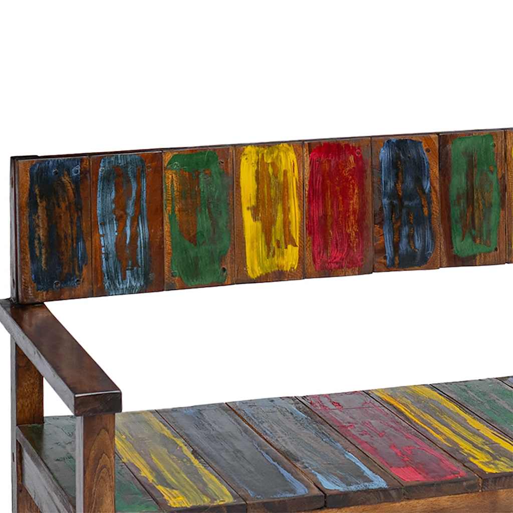 Dining chairs, 4 pcs, solid reclaimed wood