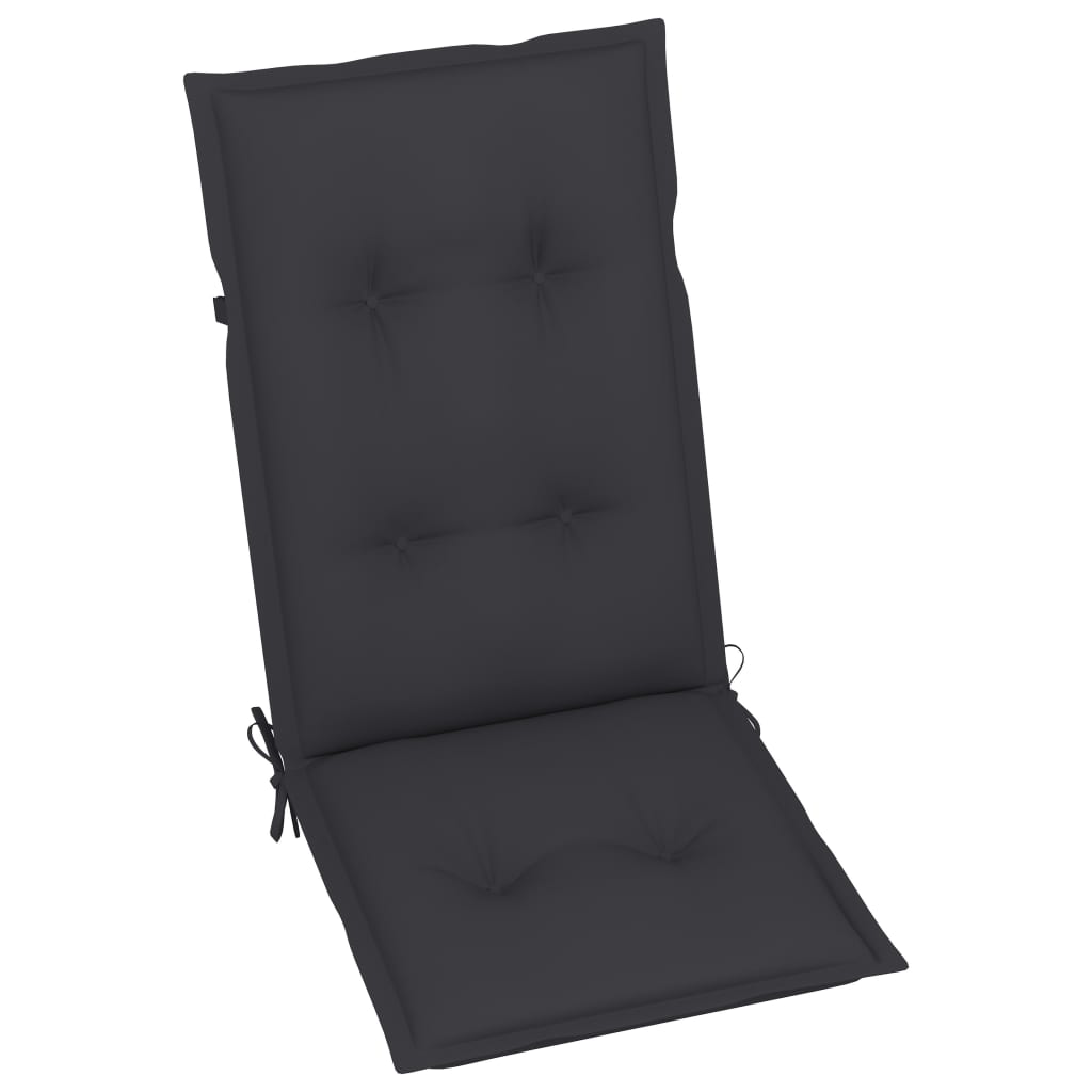 Atlošiamos sodo kėdės su pagalvėlėmis, 6vnt., akacijos masyvas
