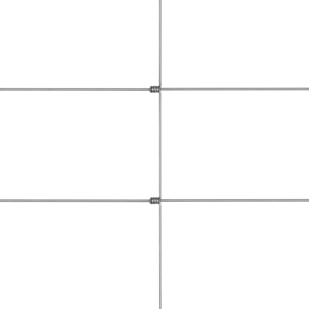 Dārza žogs, sudraba krāsā, 50x1,6m, cinkots tērauds