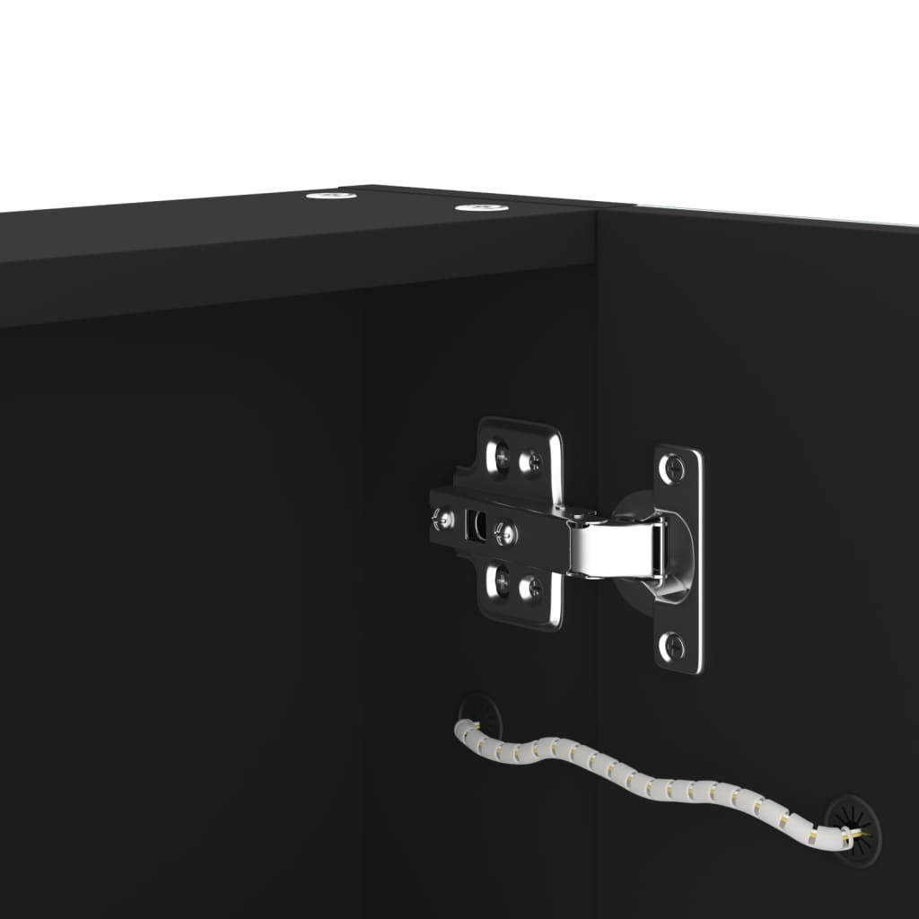 Spoguļskapītis vannasistabai ar LED apgaismojumu, 62x14x60cm