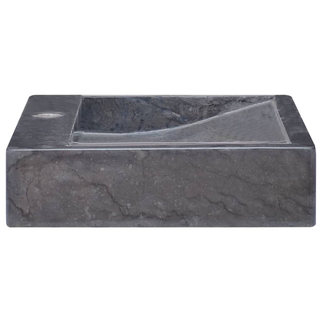 Izlietne, melna, 58x39x10cm, marmors