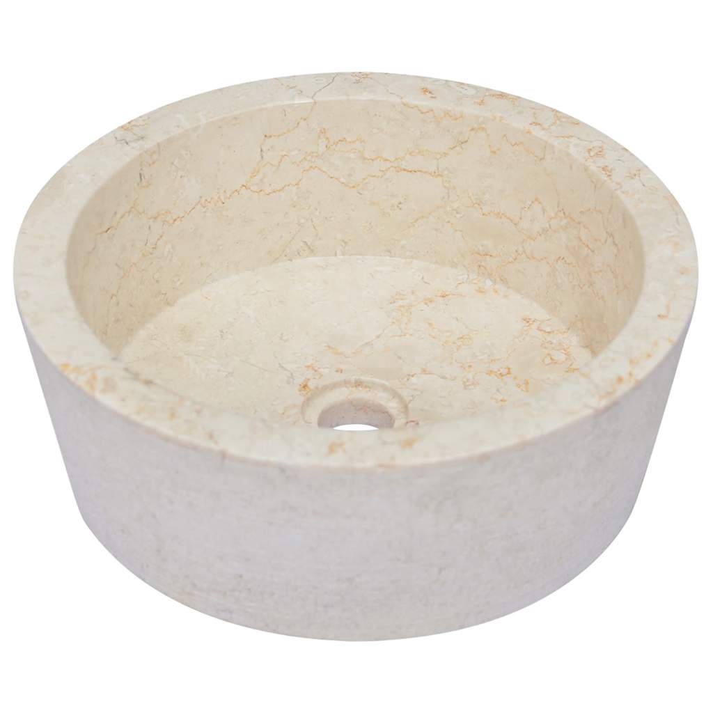 Sink, cream, diameter 40x15cm, marble