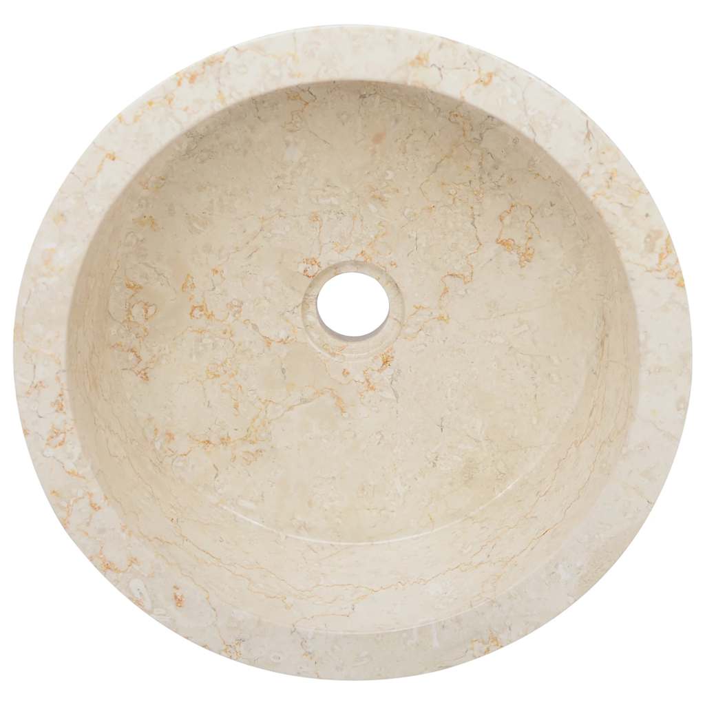 Sink, cream, diameter 40x15cm, marble