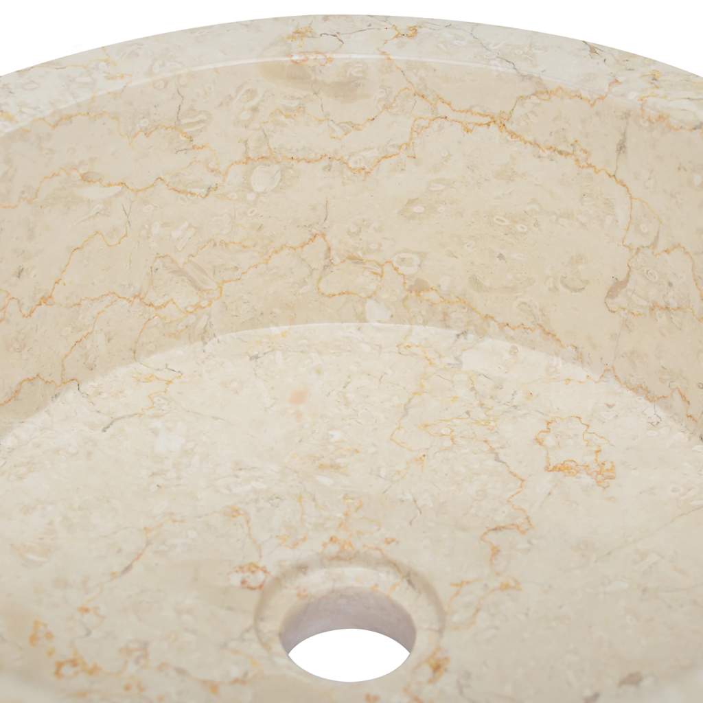 Sink, cream, diameter 40x15cm, marble