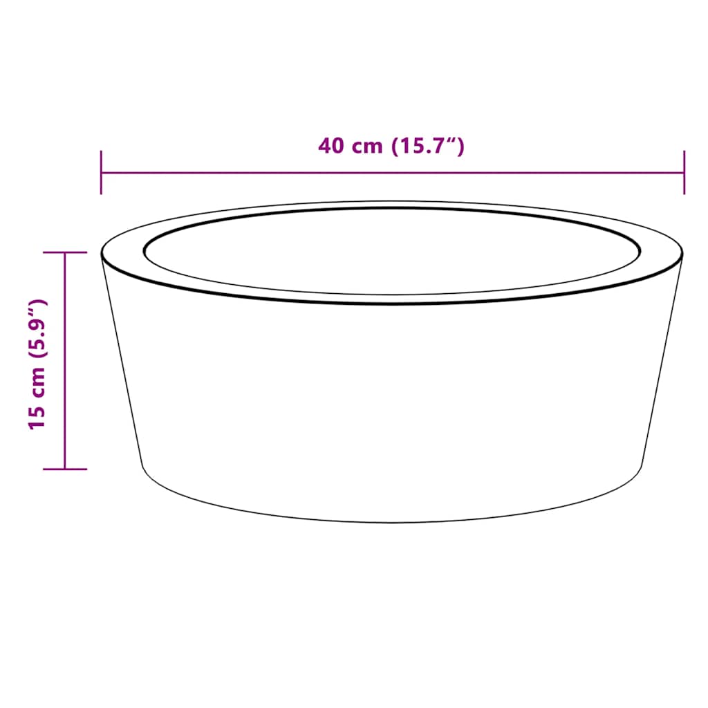 Sink, cream, diameter 40x15cm, marble
