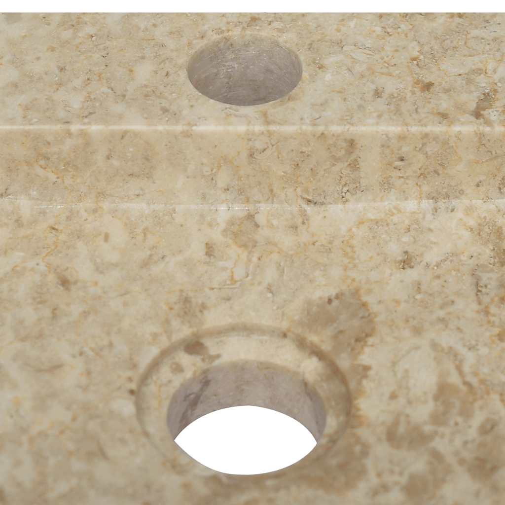 Sieninis praustuvas, kreminis, 38x24x6,5cm, marmuras