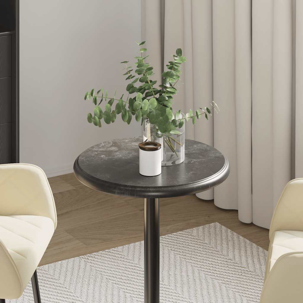Virsma, melna, diametrs 40x2,5 cm, marmors