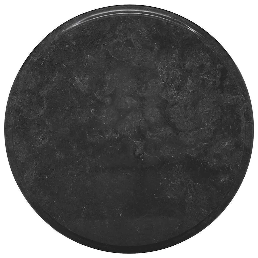 Virsma, melna, diametrs 40x2,5 cm, marmors