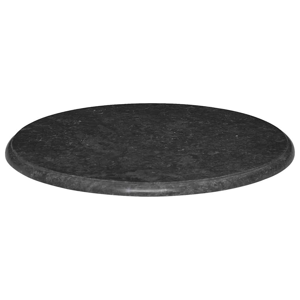 Virsma, melna, diametrs 60x2,5 cm, marmors