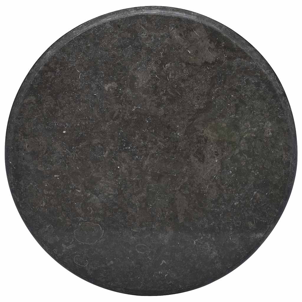 Virsma, melna, diametrs 60x2,5 cm, marmors