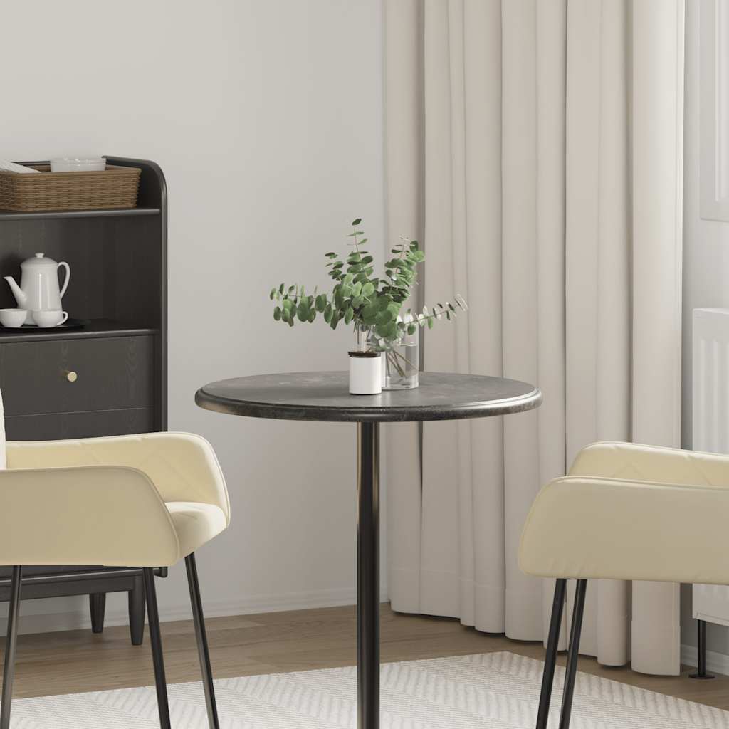 Virsma, melna, diametrs 60x2,5 cm, marmors