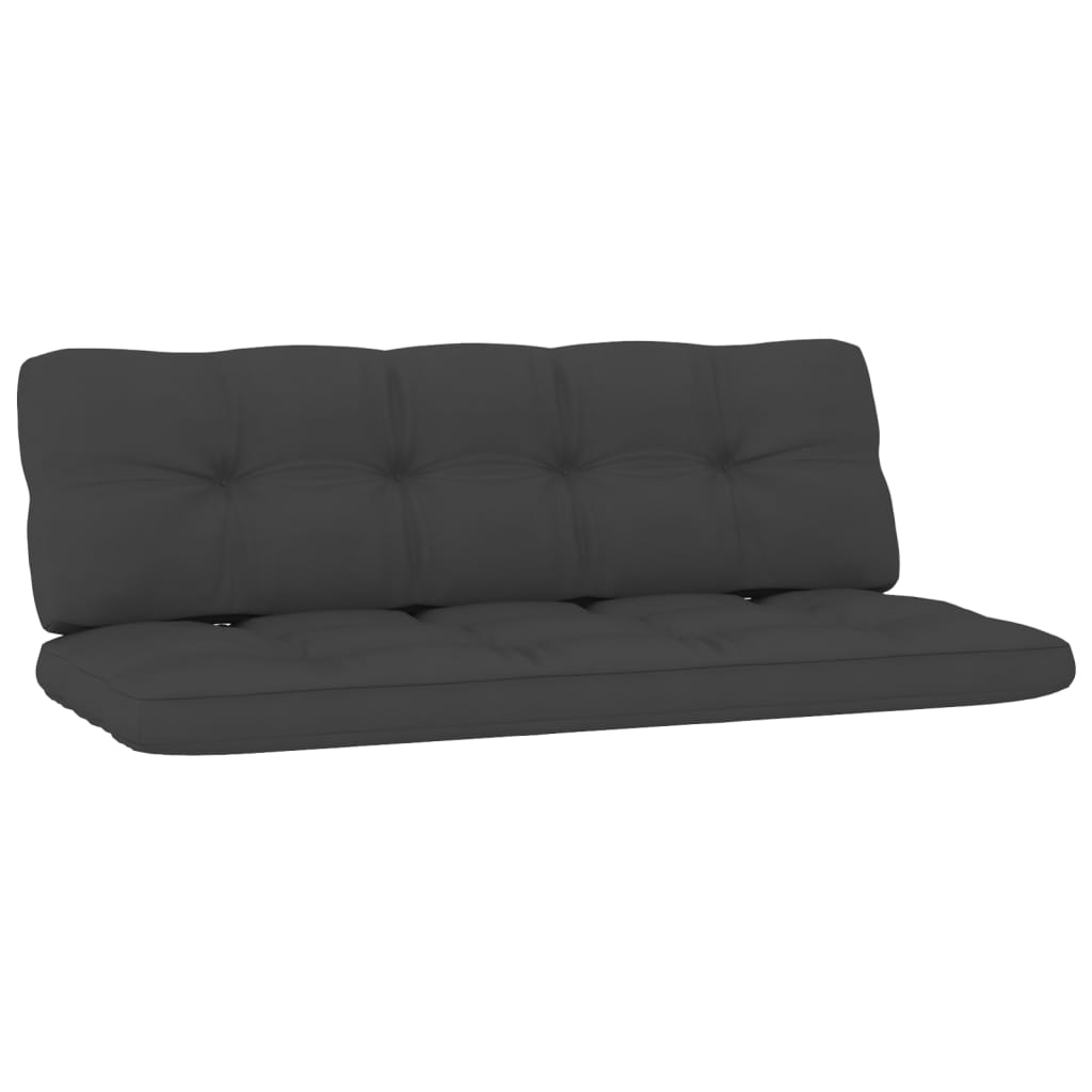 Dārza sols ar antracīta krāsas spilveniem, 179 cm, priede