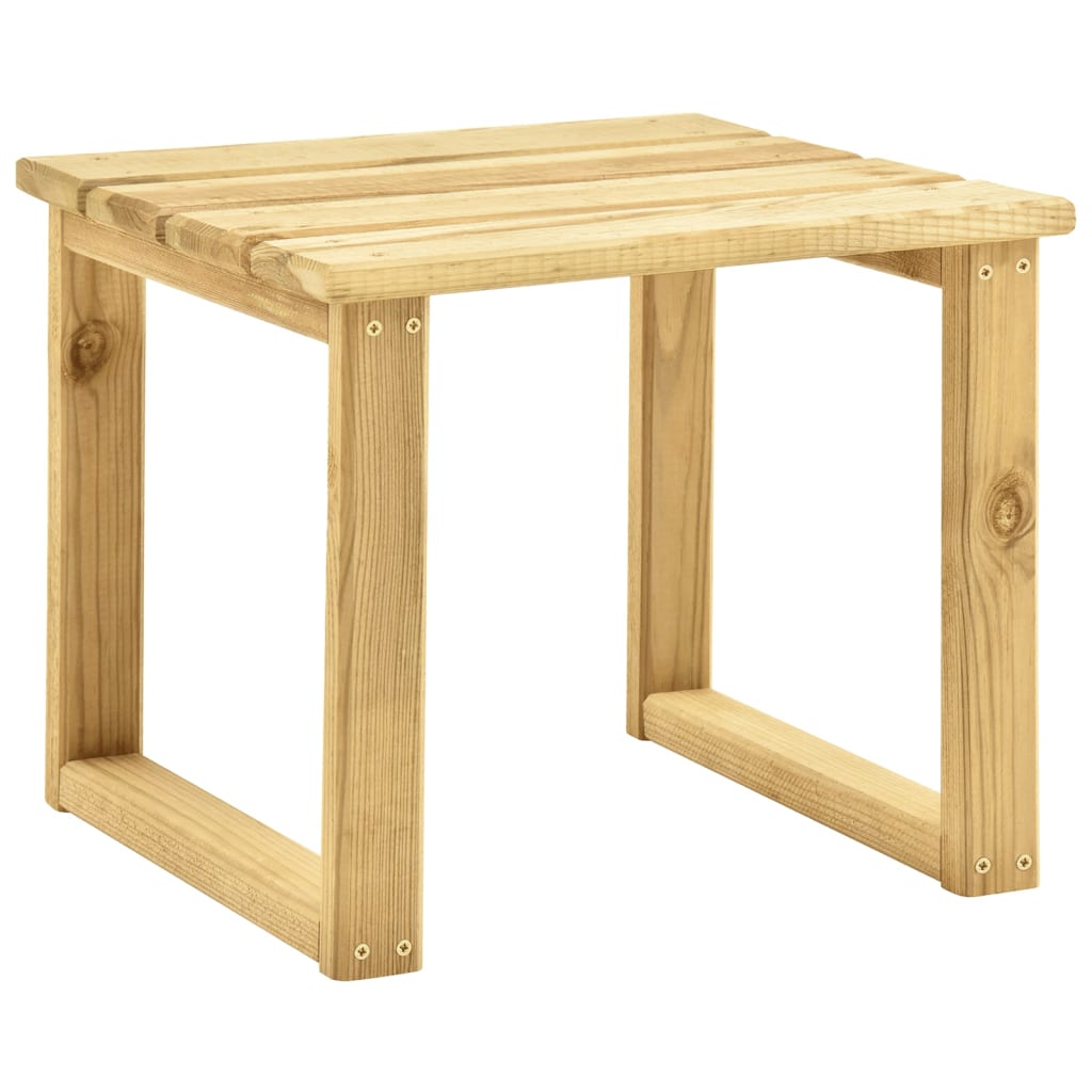 Dārza sauļošanās krēsls ar galdiņu un matraci, impregnēta priede
