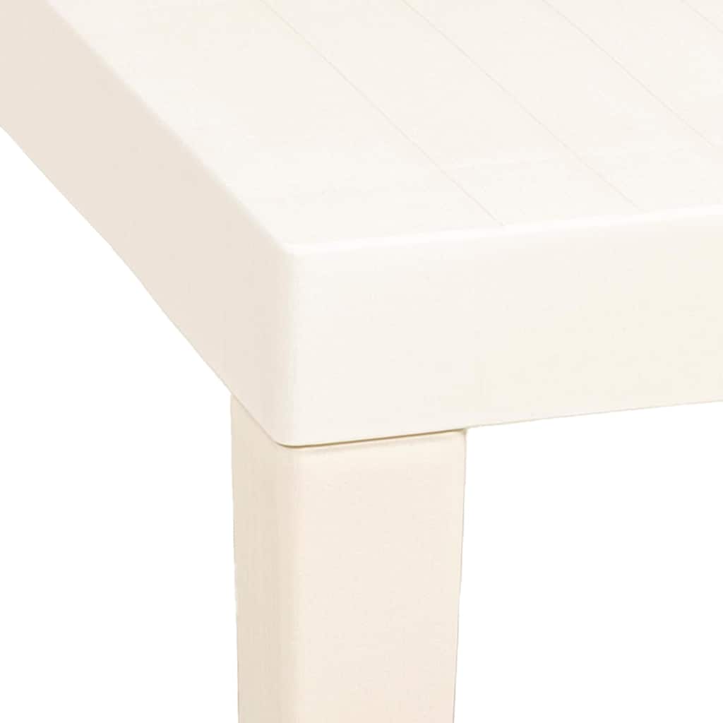 Sodo stalas, baltos spalvos, 79x65x72cm, plastikas