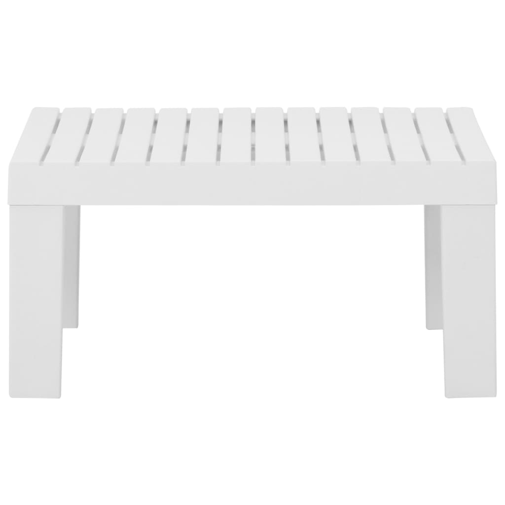 Sodo poilsio stalas, baltos spalvos, plastikas