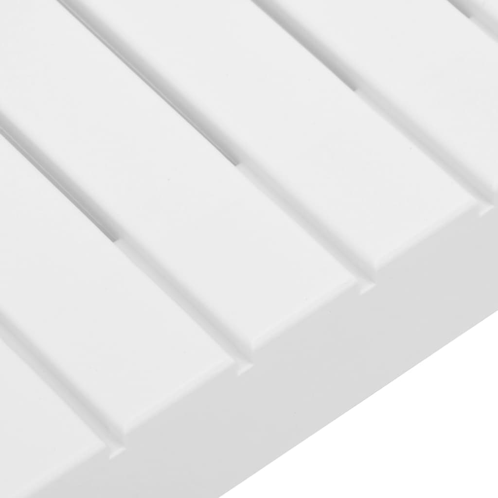 Sodo poilsio stalas, baltos spalvos, plastikas