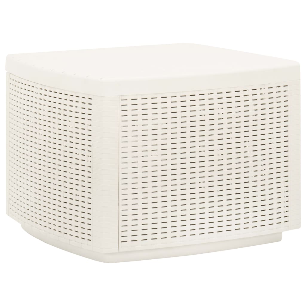 Garden table, white, 53x53x40cm, plastic