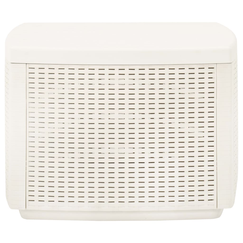 Garden table, white, 53x53x40cm, plastic