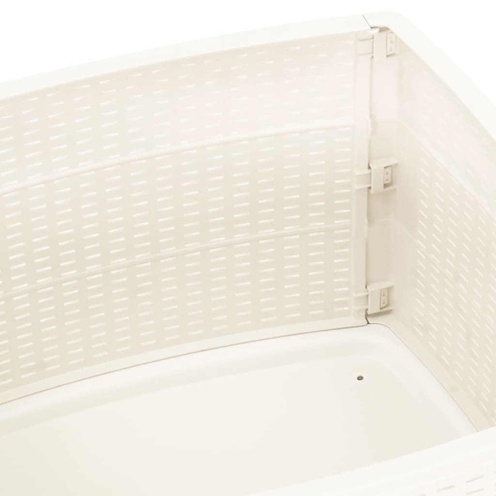 Garden table, white, 53x53x40cm, plastic