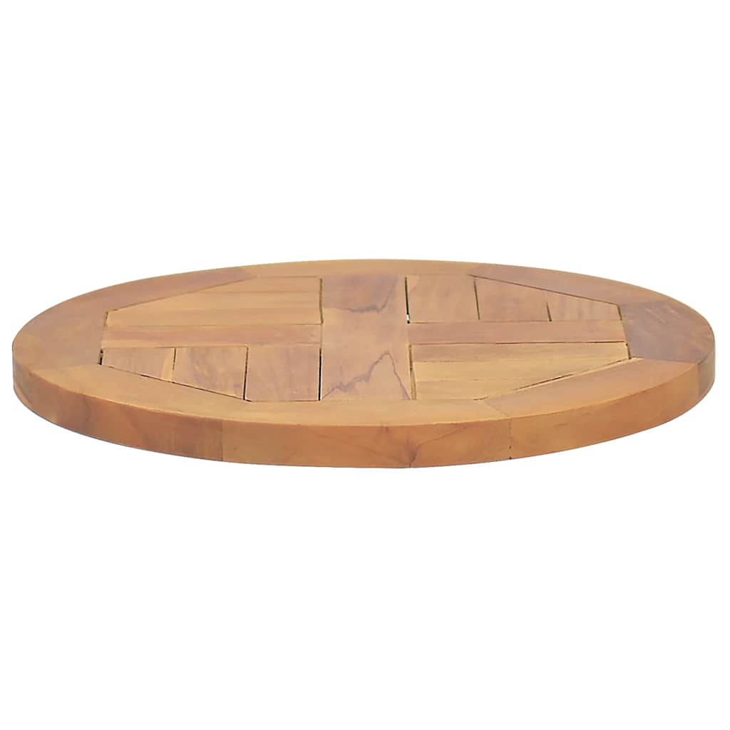 Stalviršis, 40cm, tikmedžio medienos masyvas, apskritas, 2,5cm