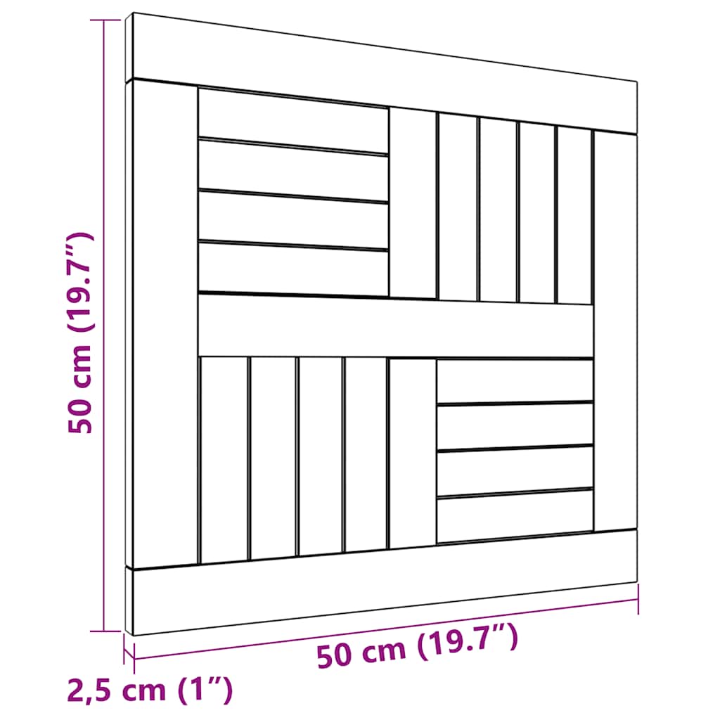 Virsma, 50x50x2,5 cm, tīkkoka masīvs, kvadrātveida