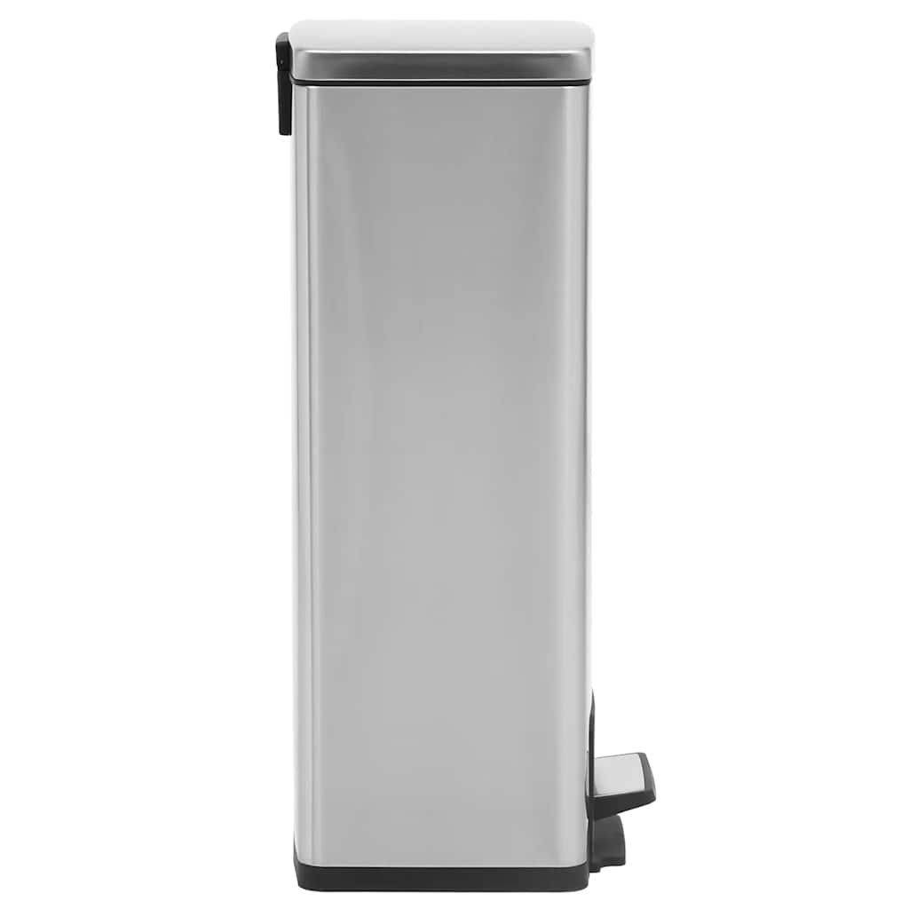 Pedāļu miskaste, sudraba, nerūsējošais tērauds, 30l