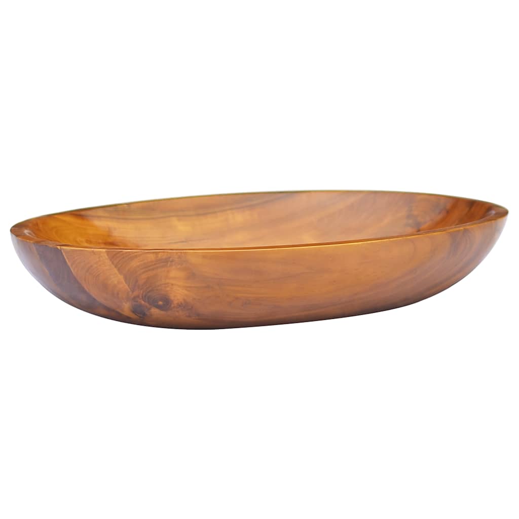Washbasin, 60x40x10cm, solid teak wood