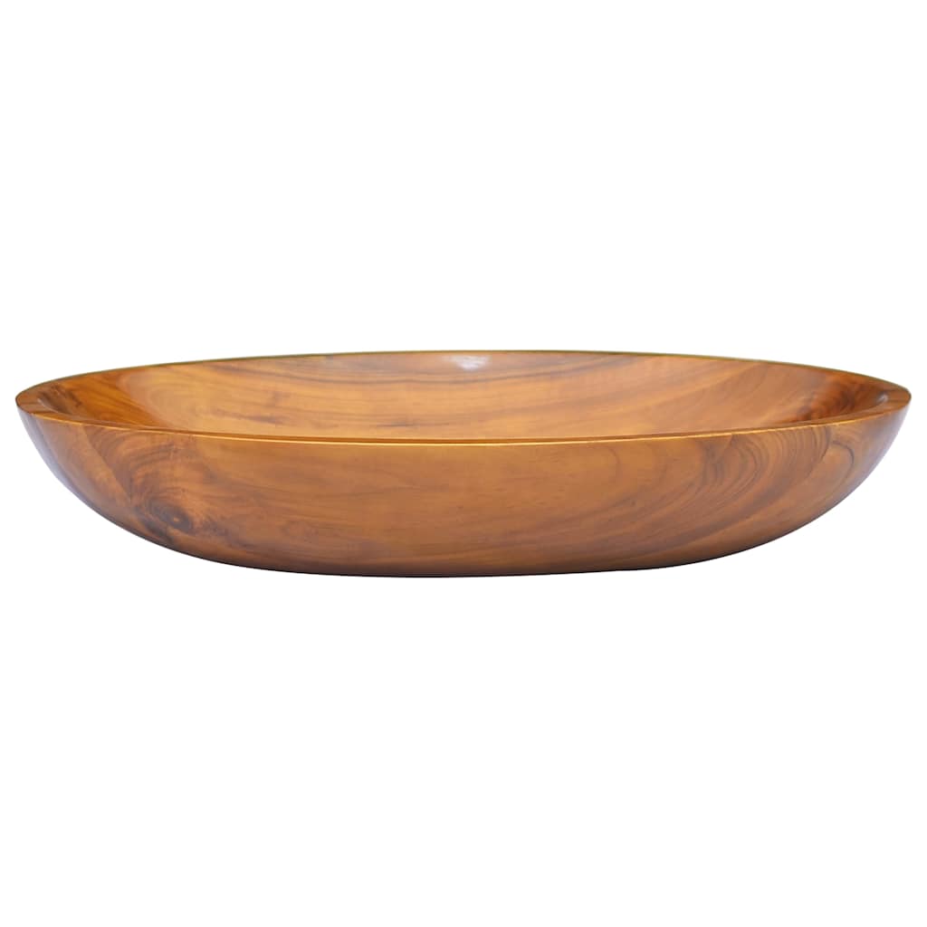 Washbasin, 60x40x10cm, solid teak wood