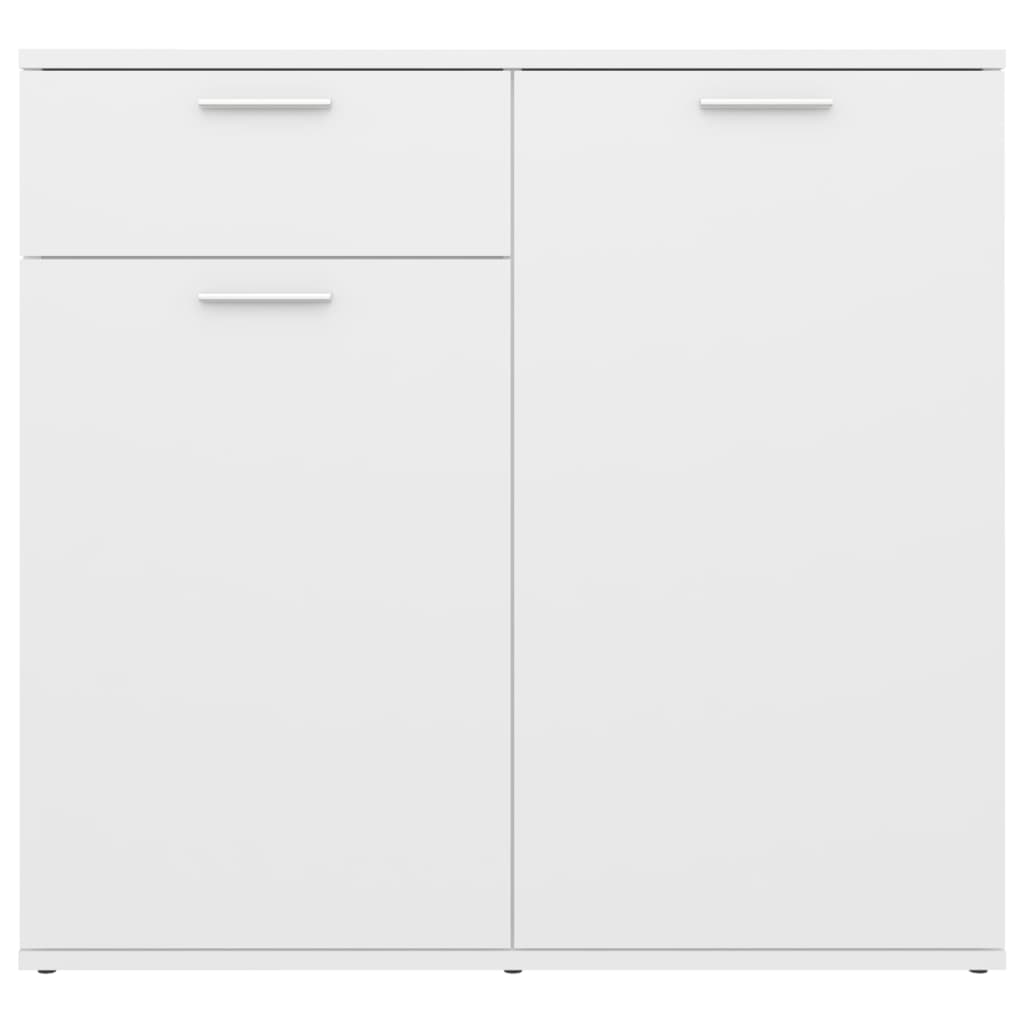 Sideboard, white, 80x36x75cm, chipboard