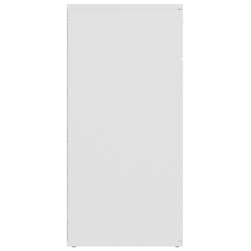 Sideboard, white, 80x36x75cm, chipboard