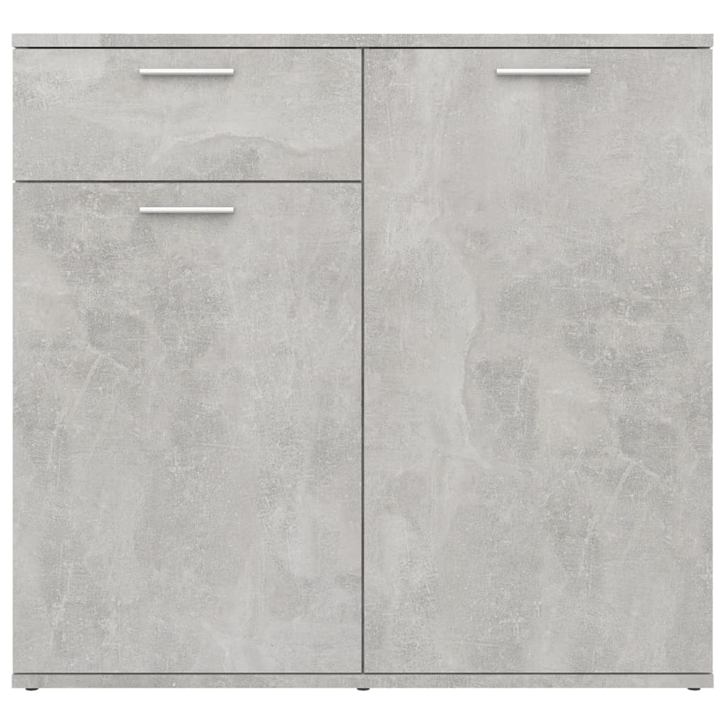 Sideboard, concrete gray, 80x36x75cm, particle board