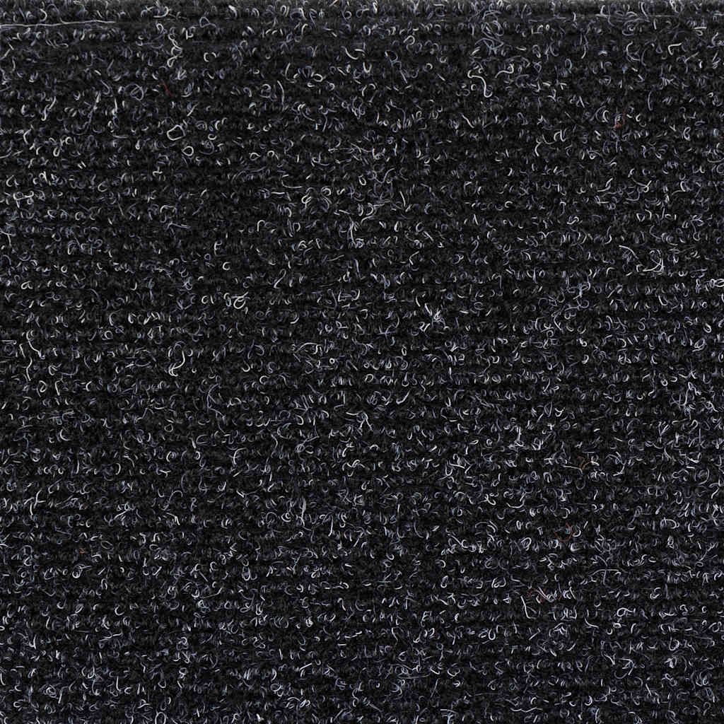 Kāpņu paklājiņi, pašlīmējoši, 10 gab., melni, pusapaļi, 56x17x3 cm