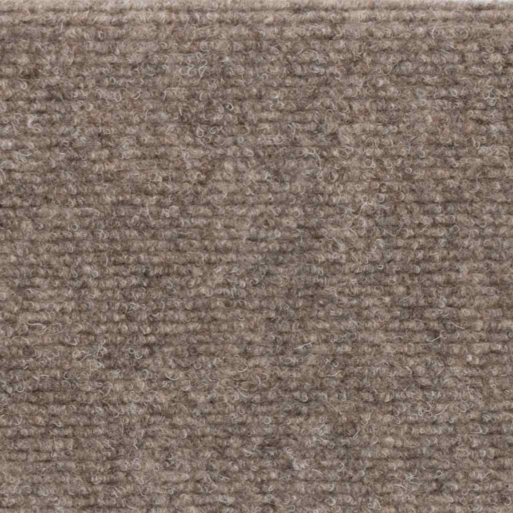 Kāpņu paklājiņi, pašlīmējoši, 5 gab., 56x17x3 cm, smilškrāsas, pusapaļi