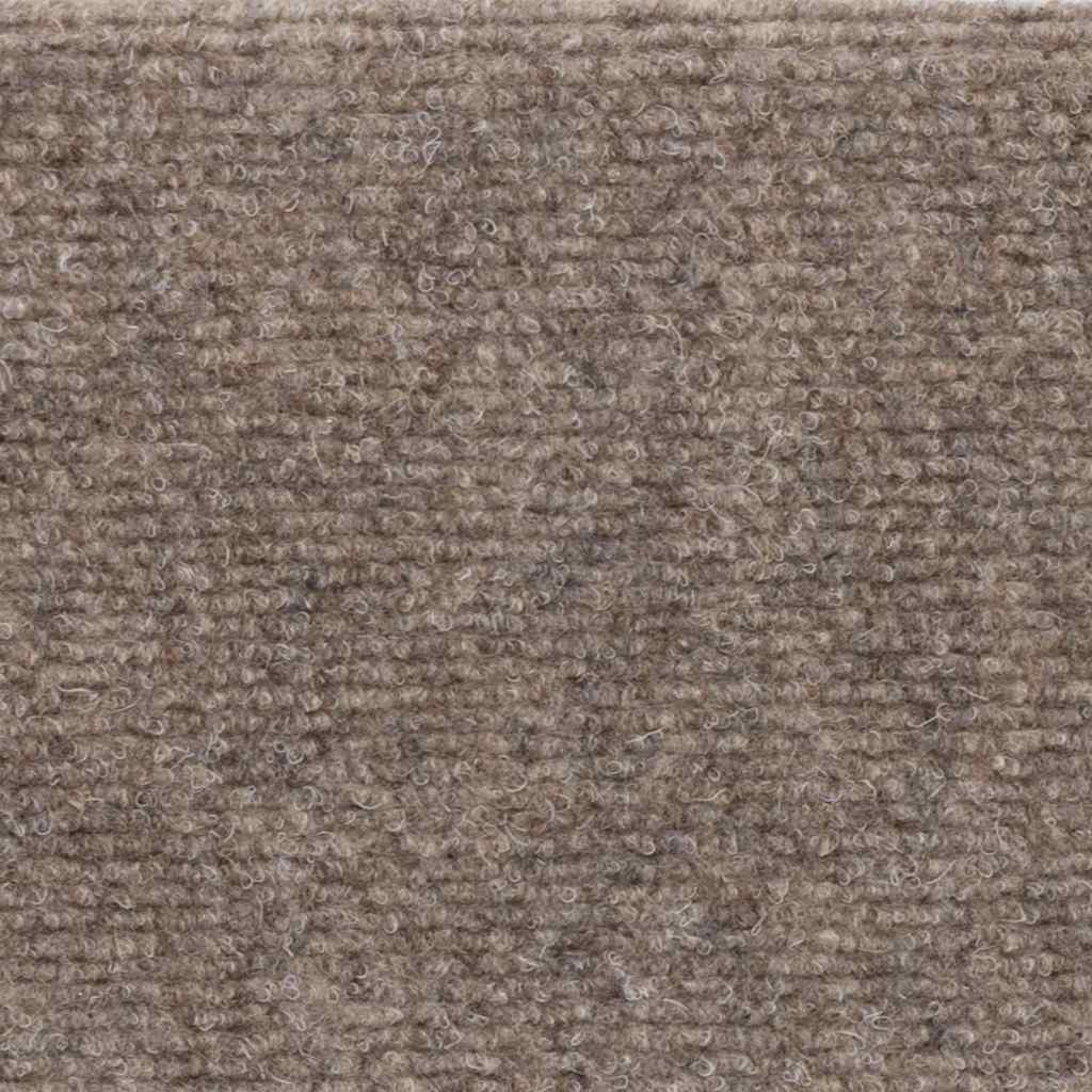 Kāpņu paklājiņi, pašlīmējoši, 10 gab., 56x17x3 cm, smilškrāsas, pusapaļi