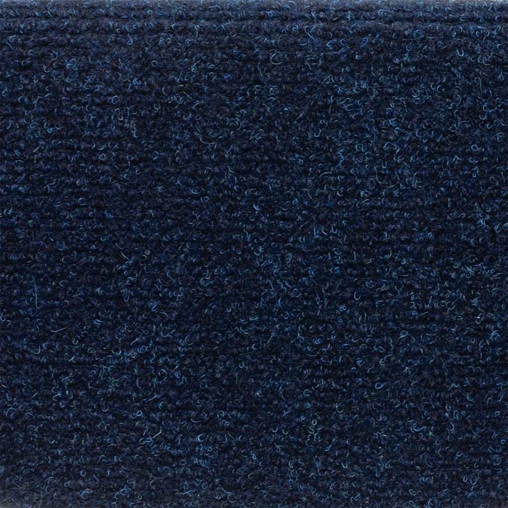 Kāpņu paklājiņi, pašlīmējoši, 5 gab., 56x17x3 cm, tumši zili, pusapaļi