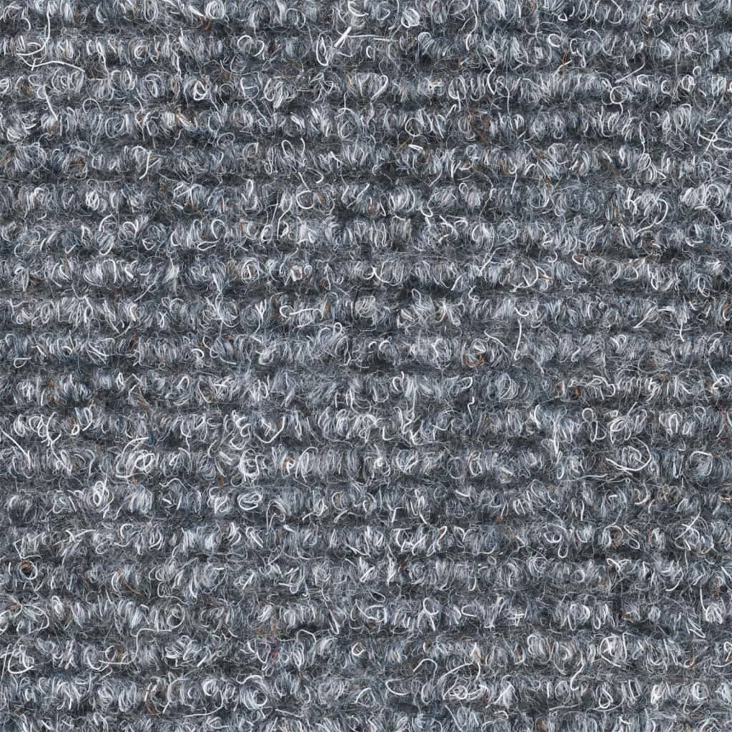 Laiptų kilimėliai, lipnūs, 10 vnt., 65x21x4 cm, šviesiai pilki, pusapvaliai, dideli