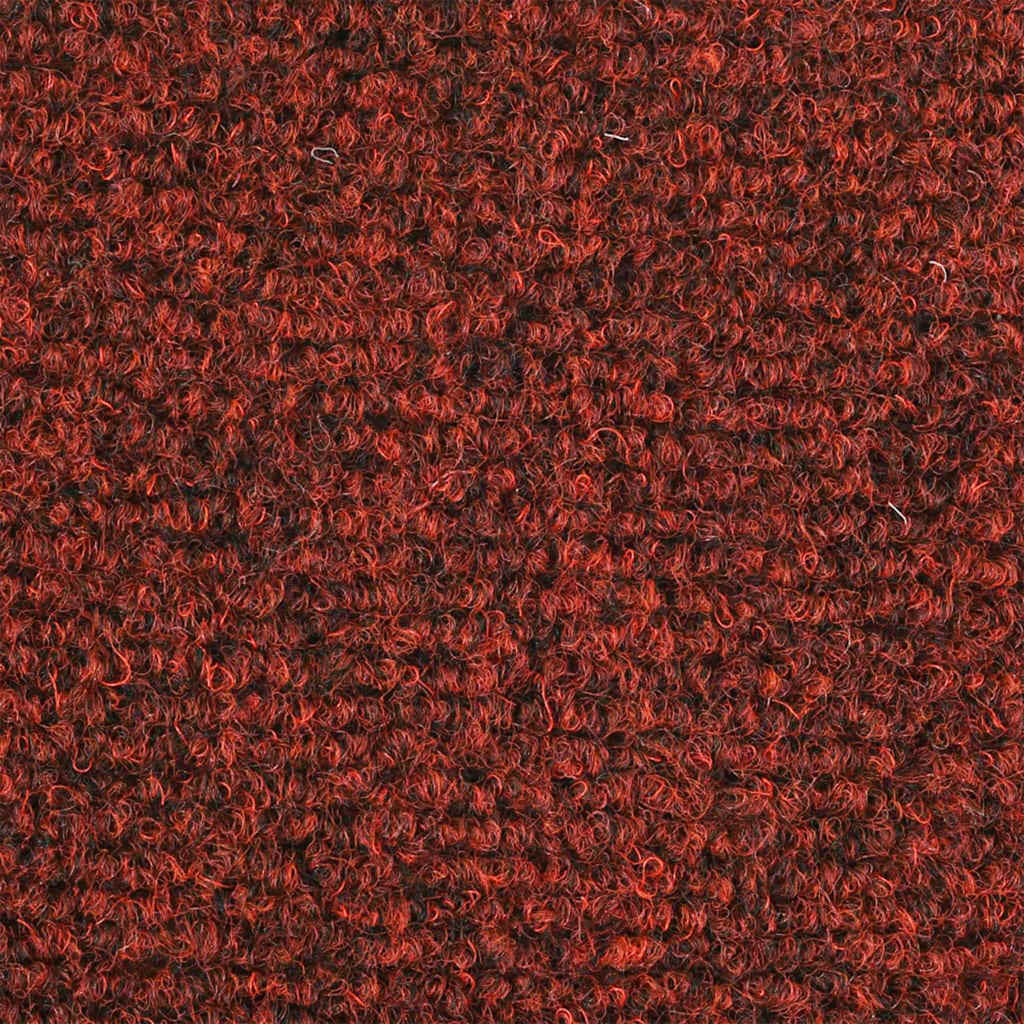 Laiptų kilimėliai, lipnūs, 5 vnt., 65x21x4 cm, bordo raudoni, pusapvaliai, dideli