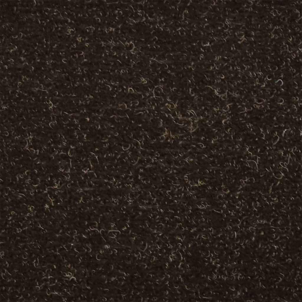 Laiptų kilimėliai, lipnūs, 10 vnt., 65x21x4 cm, tamsiai rudi, pusapvaliai, dideli